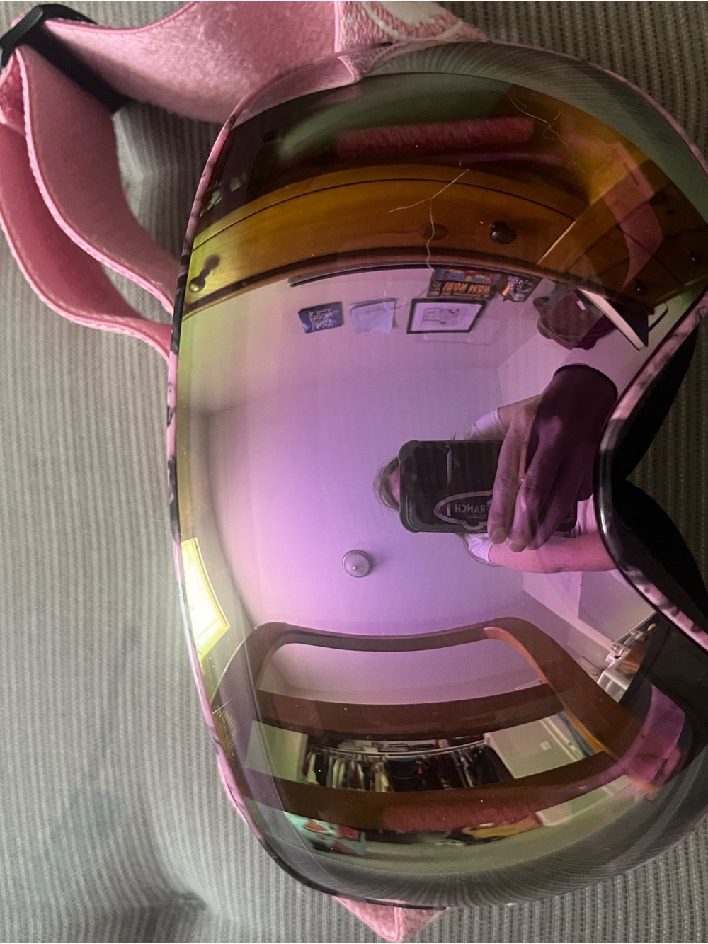 Dragón Pink Mirrored Snow goggles